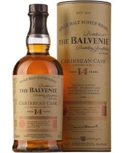 Виски Балвени Кариббиан Каск 14 лет в тубе 0.7 (уп-ка 6 бут)